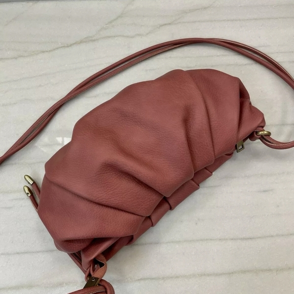 Anthropologie Crossbody Dusty Rose Pink Color - Picture 8 of 9